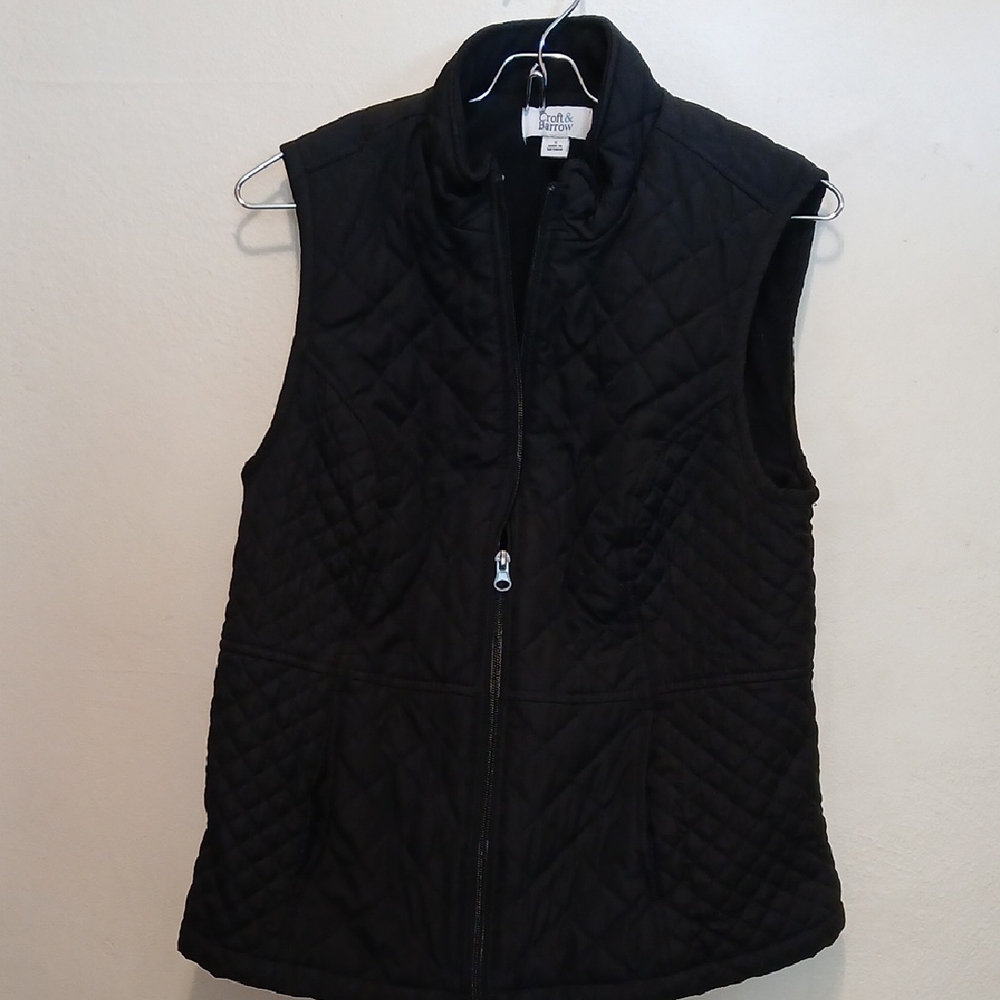 Croft & Barrow Dark Quilted Vest